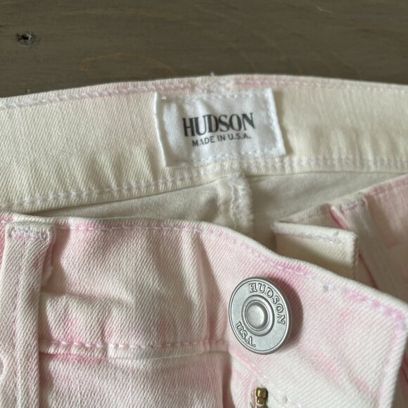 Hudson Light pink washed Denim Skinny Jeans - Picture 3 of 7
